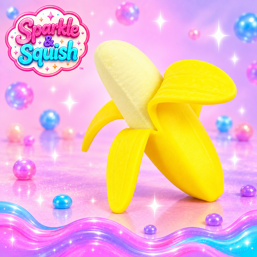 Squishy Banana Peel & Squeeze Toy
