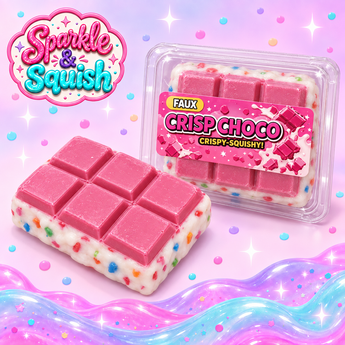 Faux Crisp Choco (Strawberry) –Crispy-Squishy ASMR Chocolate
