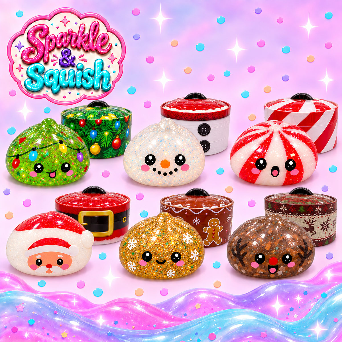 Fun Doh Christmas Dumpling Squishy