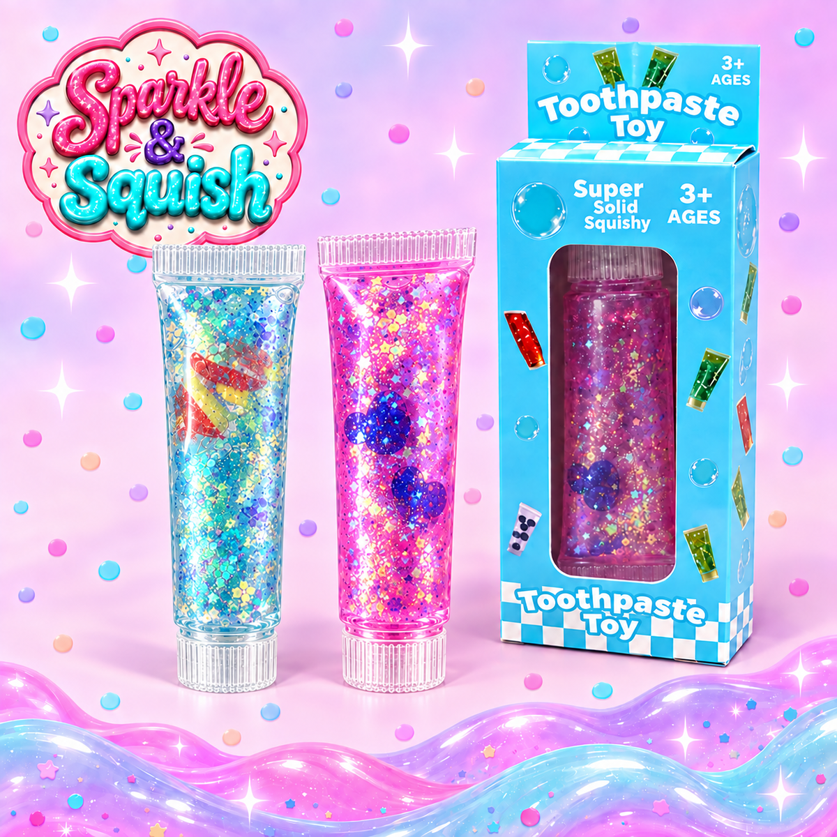 Glitter Toothpaste Squishy