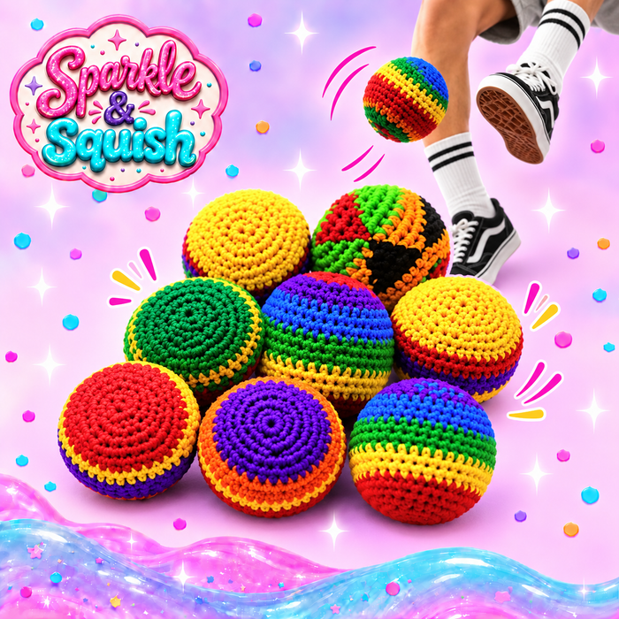 Premium Crochet Hacky Sack Ball