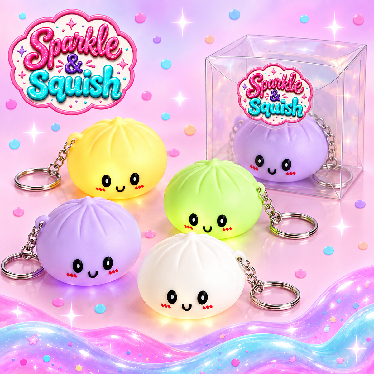 Light Up Dumpling Bag Charm