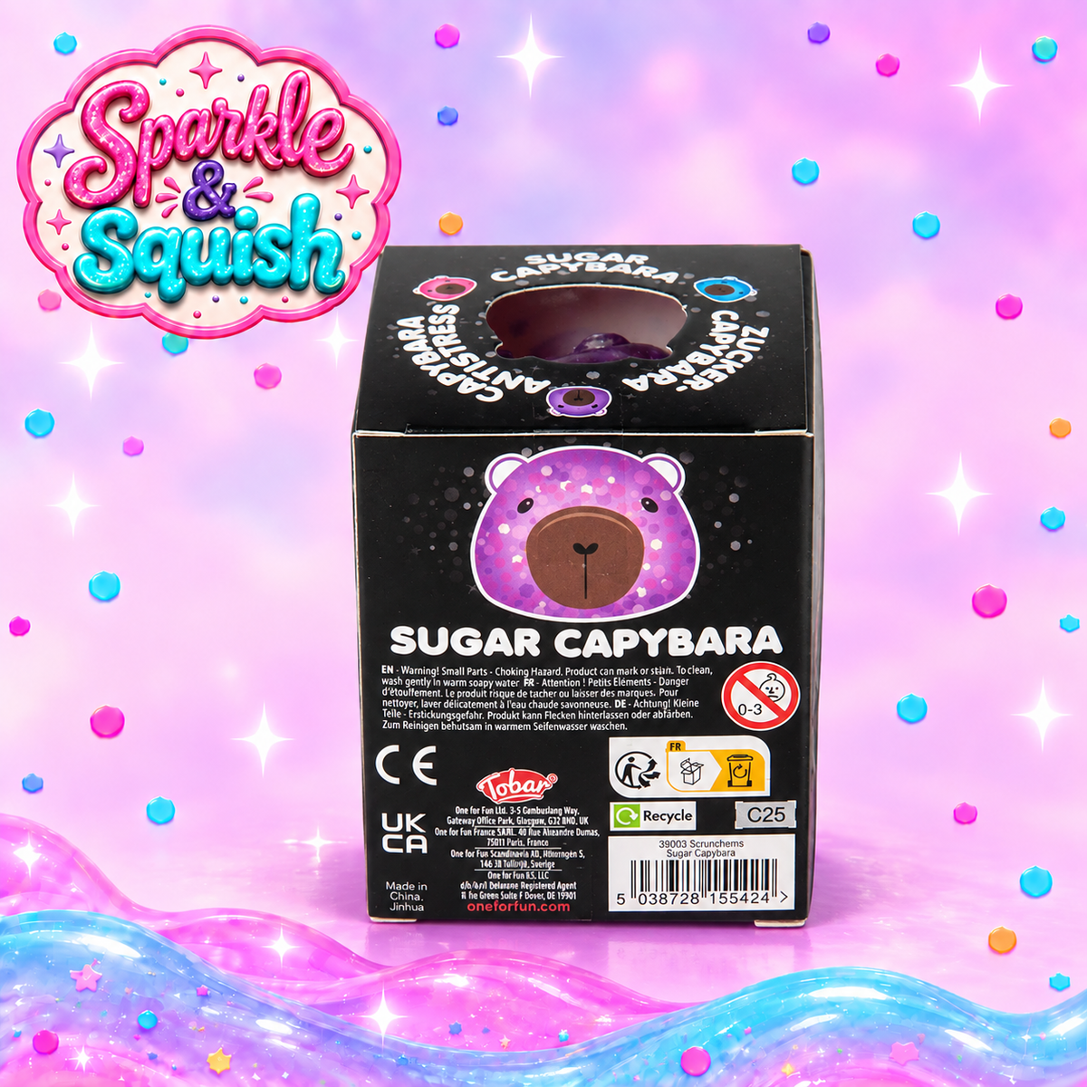 Scrunchems® Sugar Glitter Capybara Squishy