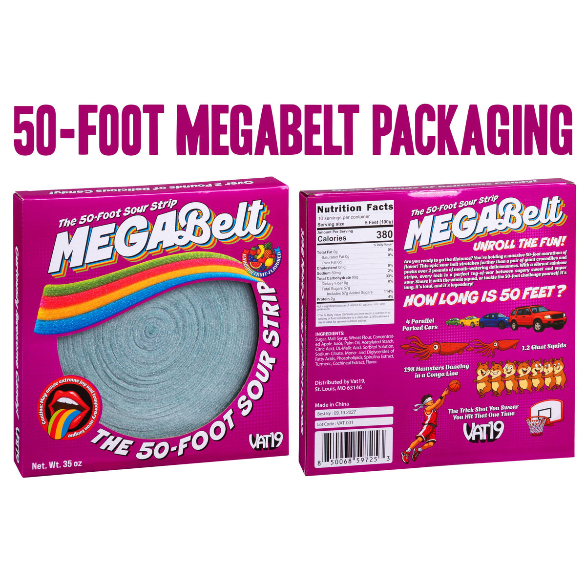 MEGABelt: The Super-Long Sour Candy Strip
