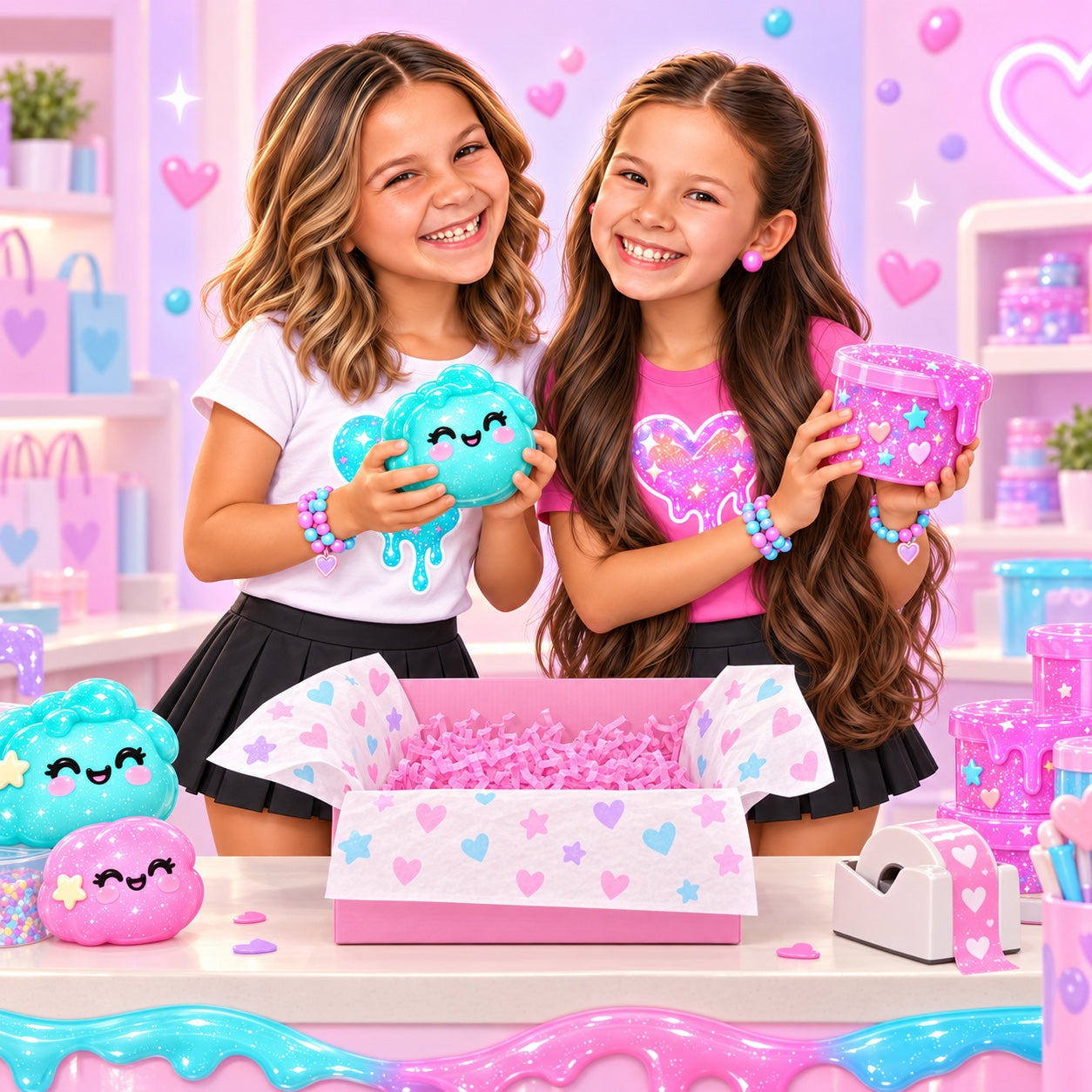 Sparkle & Squish slime collection